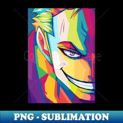 roronoa zoro pop art - premium png sublimation file - stunning sublimation graphics