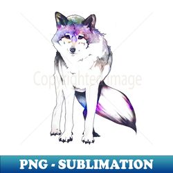 galaxy wolf - instant sublimation digital download - create with confidence