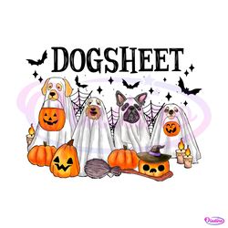 dog sheet funny halloween ghost dog png sublimation 2111