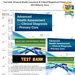 latest 2023 test bank advanced health assessment & clinical diagnosis in primary care 6th edition by jo instant download