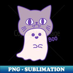 Boo  Vampire Cat - Retro PNG Sublimation Digital Download - Transform Your Sublimation Creations