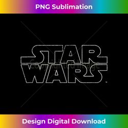 star wars vintage logo tank to - classic sublimation png file - infuse everyday with a celebratory spirit