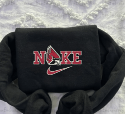 nike x ball state cardinals embroidered sweatshirt, nike embroidered sweater, nike hoodie, unisex shirt