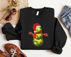 tennis ball snowman shirt, tennis ball snowman christmas hoodie, tennis lovers xmas gifts, xmas sports sweatshirt, chris