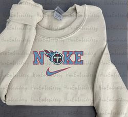 nike x tennessee titans embroidered sweatshirt, nike embroidered sweater, nike hoodie, unisex shirt