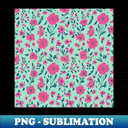 a small flower pattern watercolor style - png transparent sublimation file - transform your sublimation creations