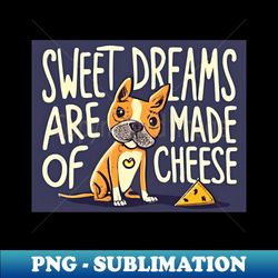 cheese lovers dream paws and cheese slices - vintage sublimation png download - instantly transform your sublimation projects