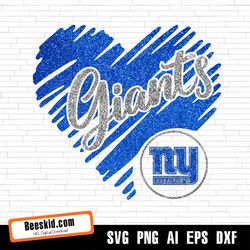 giants heart svg, new york giants png, new york giants svg for cricut, new york giants logo svg, new york giants cut fil