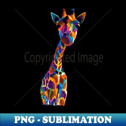 giraffe wpap pop art - instant sublimation digital download - stunning sublimation graphics