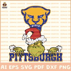 NCAA Pittsburgh Panthers Svg Designs, NCAA Pittsburgh Panthers Logo Svg, Grinch File, Svg Files for Cricut Silhouette