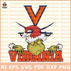 ncaa virginia cavaliers svg designs, ncaa virginia cavaliers logo svg, grinch file, svg files for cricut silhouette
