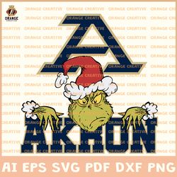 ncaa akron zips svg designs, ncaa akron zips logo svg, grinch file, svg files for cricut silhouette