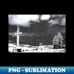 kreuz negativ  swiss artwork photography - decorative sublimation png file - create with confidence