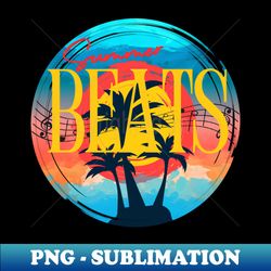 vintage summer beats summer music record - aesthetic sublimation digital file - stunning sublimation graphics