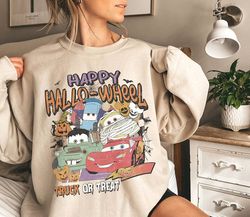 Vintage Lightning Mcqueen Halloween Shirt undefined Cars Halloween Shirt undefined Happy Halloweel Shirt undefined Trick Or Treat Shirt undefined Spooky Sea