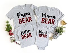 bear family shirt,christmas bear shirt,christmas  shirt,christmas matching family shirt,buffalo plaid christmas shirt,ma