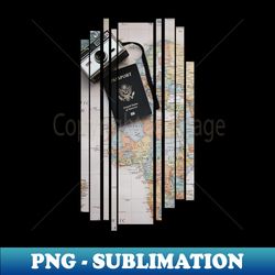 photo of travel gear - mat camera passport t-shirt print  travel and adventures - aesthetic sublimation digital file - unleash your inner rebellion