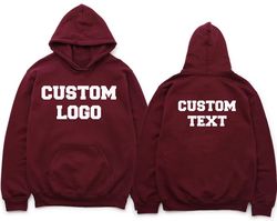 custom text hoodie, personalized text hoodie