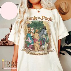 winnie the pooh christmas shirt, the pooh xmas, disney pooh and friends christmas shirt, christmas trees, winnie pooh, p