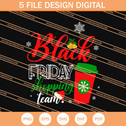 black friday shopping team svg, black friday svg