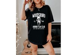 woodsboro horror film club shirt,scream movie,thriller movie,horror movies shirt,scary movie shirt,scream ghost face,hal