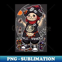 halloween nightmare panda fat 5 - Creative Sublimation PNG Download - Create with Confidence