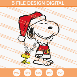 Christmas Snoopy And Woodstock SVG, Christmas SVG