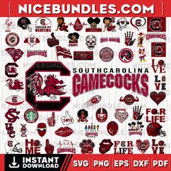 61 files south carolina gamecocks team bundle svg, south carolina gamecocks svg, ncaa teams svg, ncaa svg, png, dxf, eps