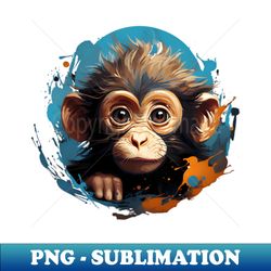 baby monkey - exclusive sublimation digital file - transform your sublimation creations