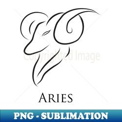 ARIES - The Ram - Creative Sublimation PNG Download - Perfect for Personalization