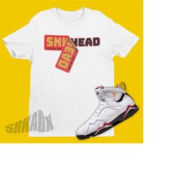 sneaker stickers shirt to match air jordan 7 cardinal - retro 7s tee - shirt to match cardinal 7s - jordan matching outf