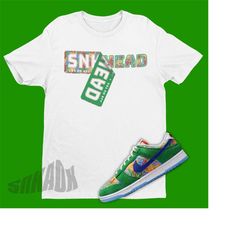 sneaker sticker shirt to match dunk low foam finger - retro dunk tee - shirt to match foam finger dunks - foam finger sv