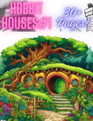 coloring book hobbit houses,coloring pages hobbit houses,easy and fun coloring pages,coloring book for adult and child