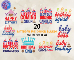 birthday svg design bundle, birthday svg, happy birthday png, t-shirt designs 15