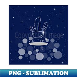 cactus indoor flower flower plant nature interior holiday space  galaxy stars cosmos - vintage sublimation png download - vibrant and eye-catching typography