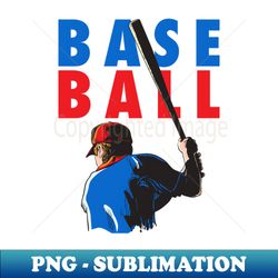 baseball player - png transparent sublimation design - unlock vibrant sublimation designs