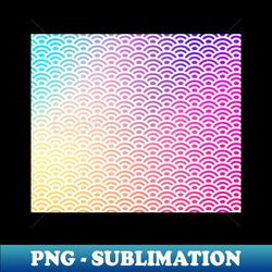 rainbow art deco pattern - aesthetic sublimation digital file - revolutionize your designs