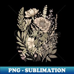 seasons of flowers - modern sublimation png file - bring your designs to life