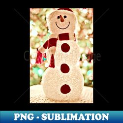 snow man - decorative sublimation png file - instantly transform your sublimation projects