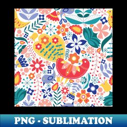 scandinavian maximalist folk design - decorative sublimation png file - unlock vibrant sublimation designs