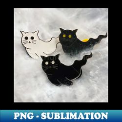 Ghost Cats - Artistic Sublimation Digital File - Capture Imagination with Every Detail