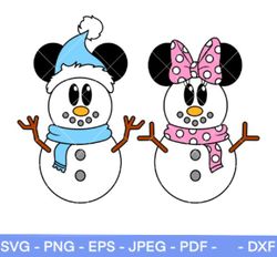 cute christmas mickey svg minnie snowmen svg christmas svg disney christmas svg cricut silhouette vector cut file