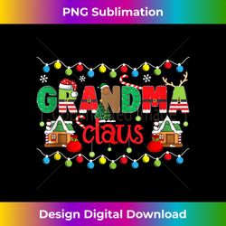 grandma claus christmas grandma xmas party grandmother tank to - eco-friendly sublimation png download - elevate your style with intricate details