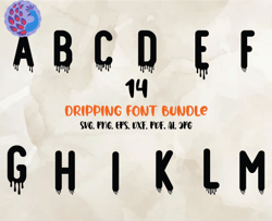 dripping font, modern font, fonts for cricut, beauty font, font for t-shirts 14