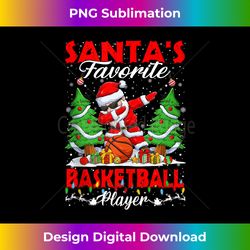 funny santa's favorite basketball player christmas lights tank top - minimalist sublimation digital file - reimagine your sublimation pieces