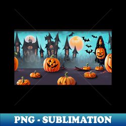 a hauntingly cute halloween photo - premium png sublimation file - fashionable and fearless