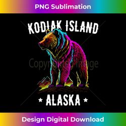 kodiak island alaska usa grizzly bear design - urban sublimation png design - elevate your style with intricate details