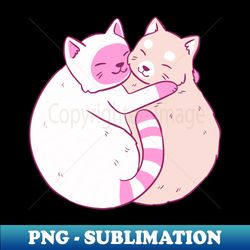 Cute cats hug - Exclusive Sublimation Digital File - Bold & Eye-catching