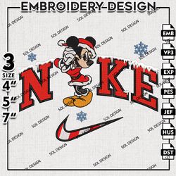 chibi mickey santa claus embroidery files, merry christmas embroidery design, christmas disney machine embroidery design