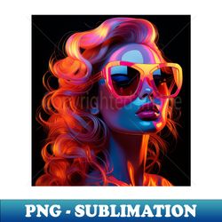 neon barbie with sunglasses - exclusive png sublimation download - perfect for creative projects